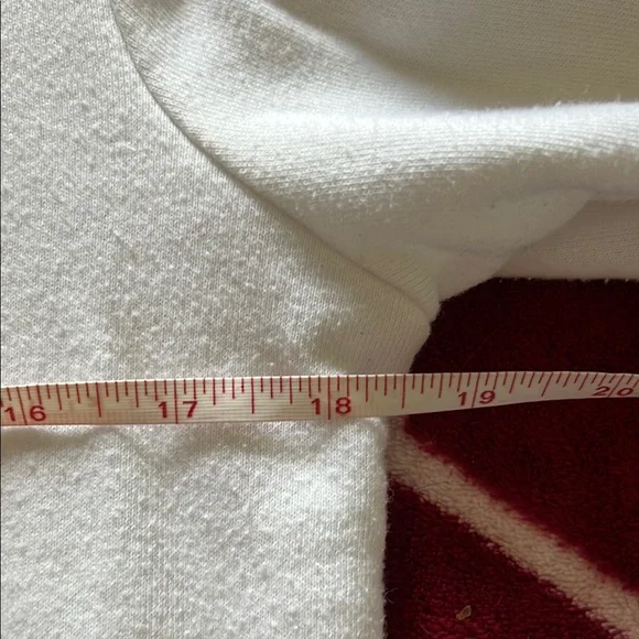 NWOT Disney World White Rainbow Stripes Hoodie Small - Picture 8 of 8